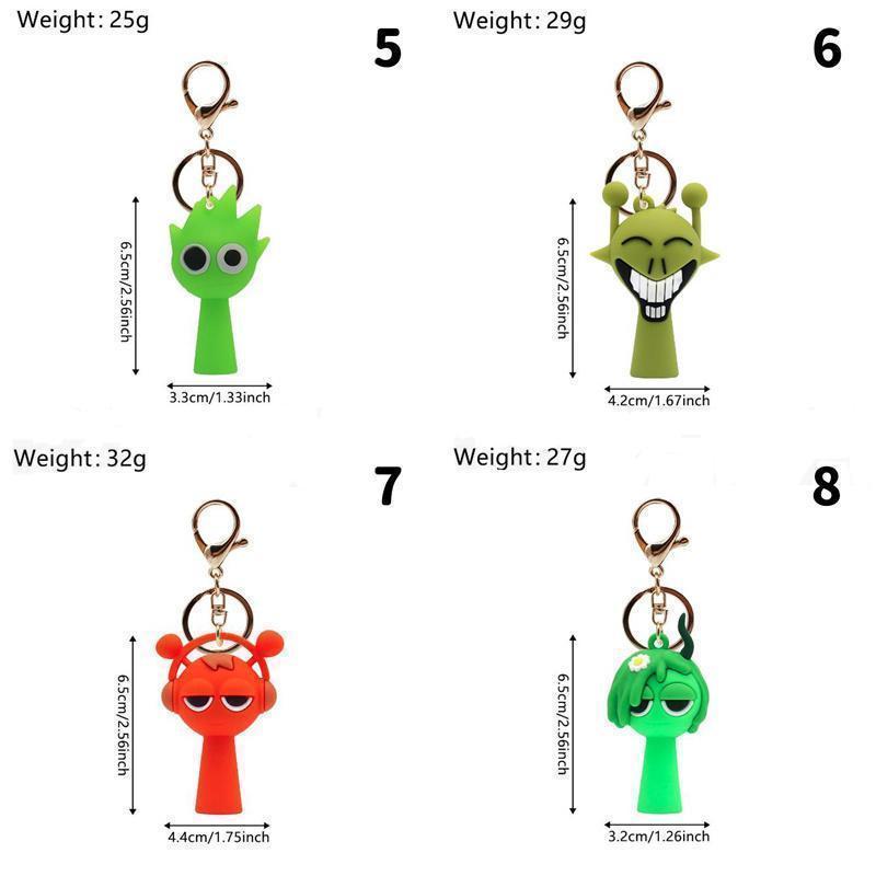カラー選べる5個セット】 キーホルダー スプランキー sprunki plush