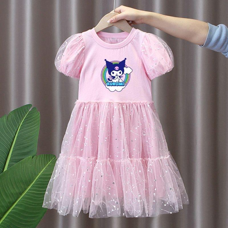 クロミ 子供服 ワンピース プリンセスドレス 女の子 夏服 半袖