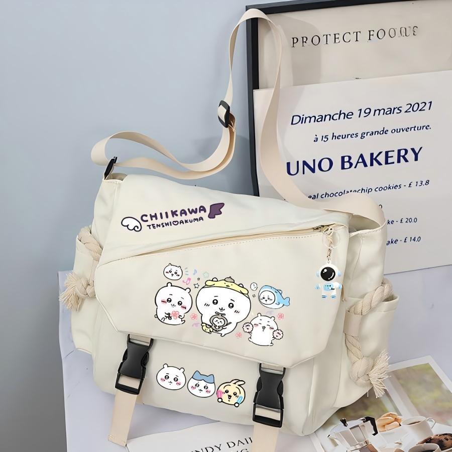 ちいかわ　うさぎ　ハチワレ　バッグ　ショルダーバッグ　カバン　グッズ　かわいい ちいかわ ハチワレ うさぎ ショルダーバッグ 学生 大容量 斜めかけ
