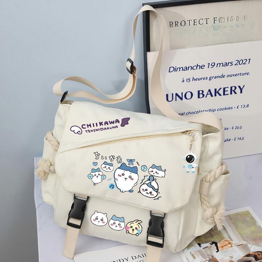 ちいかわ ハチワレ うさぎ ショルダーバッグ 学生 大容量 斜めかけ