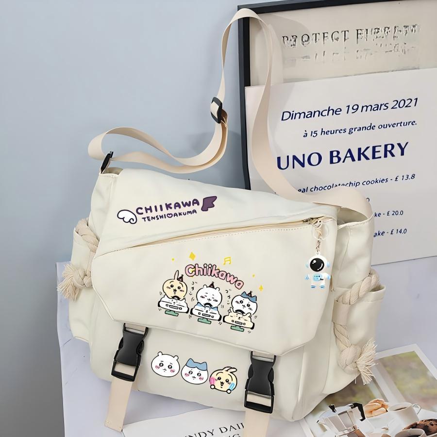 ちいかわ　うさぎ　ハチワレ　バッグ　ショルダーバッグ　カバン　グッズ　かわいい ちいかわ ハチワレ うさぎ ショルダーバッグ 学生 大容量 斜めかけ