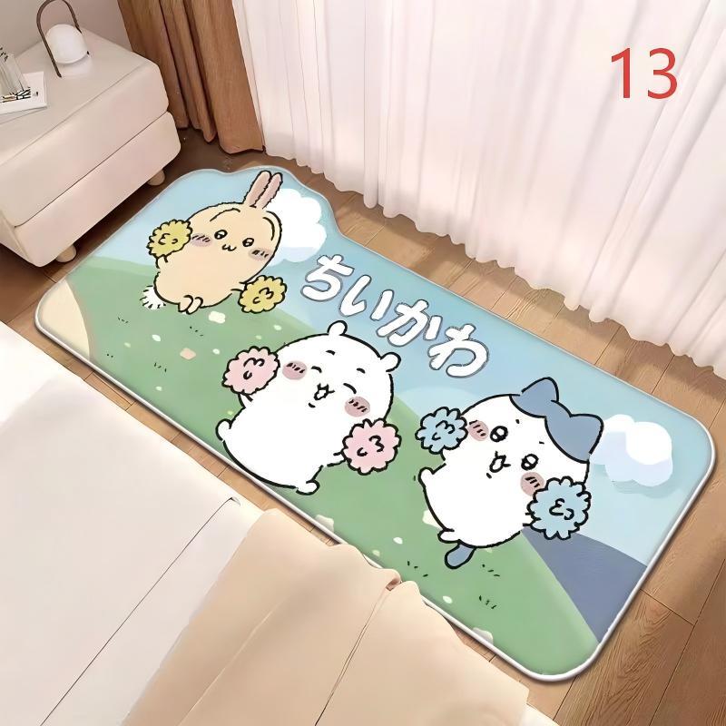 ちいかわ グッズ ラグマット 厚手 ハチワレ うさぎ 防水 滑り止め