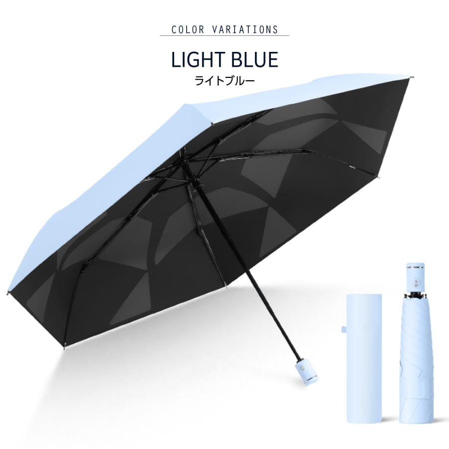 日傘 形状記憶 折りたたみ 完全遮光 遮熱 軽量 メンズ