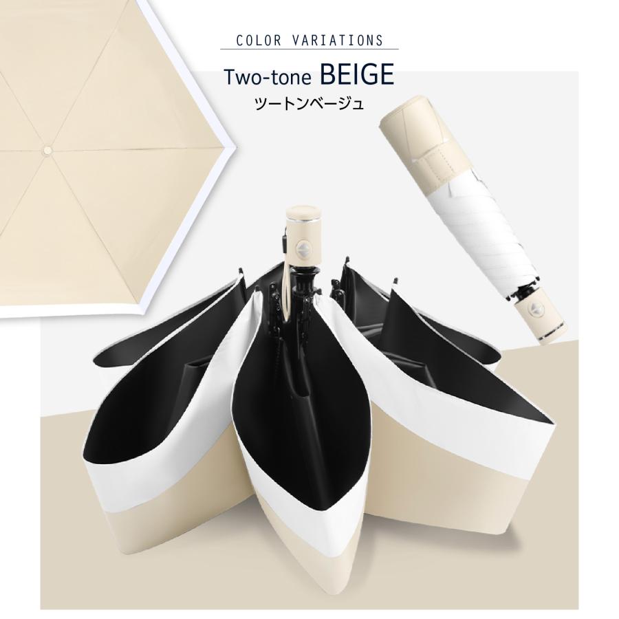 新品未使用✨ サンバリア　SUNBARRIER バイカラー　折りたたみ　日傘 nifty colors ニフティーカラーズ 傘 日傘 遮光 100% 折りたたみ