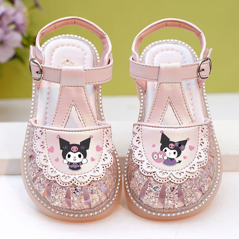 クロミ マイメロ キッズサンダル 女の子 夏靴 つま先保護 ソフトソール