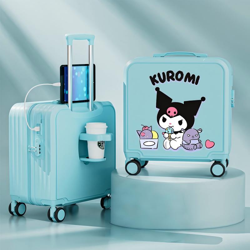 クロミ ポムポムプリン スーツケース 20inch キャリーケース 超軽量 360度回転 旅行 帰省 お盆 年末年始 お出かけの画像