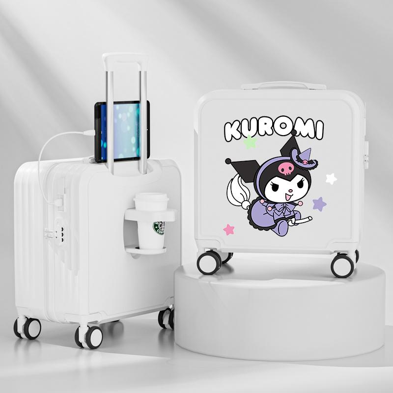 クロミ ポムポムプリン スーツケース 20inch キャリーケース 超軽量 360度回転 旅行 帰省 お盆 年末年始 お出かけの画像