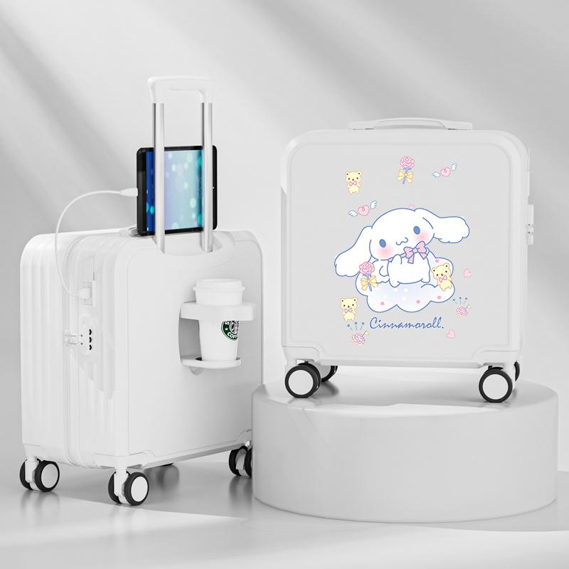 クロミ ポムポムプリン スーツケース 20inch キャリーケース 超軽量 360度回転 旅行 帰省 お盆 年末年始 お出かけの画像