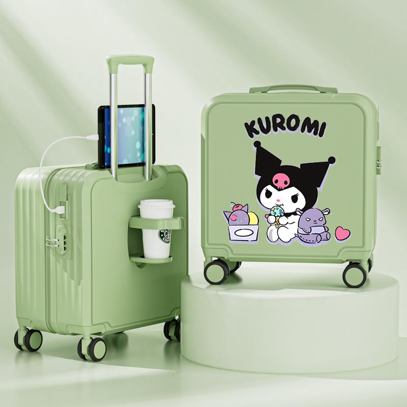 クロミ ポムポムプリン スーツケース 20inch キャリーケース 超軽量 360度回転 旅行 帰省 お盆 年末年始 お出かけの画像