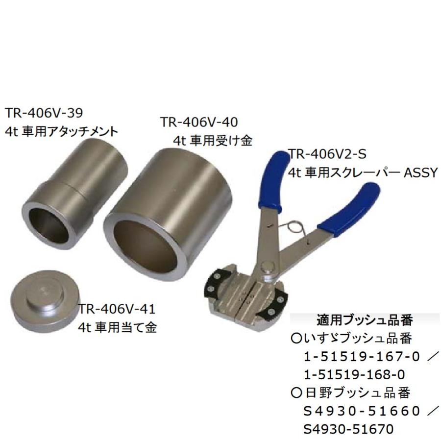 HASCO TR-406V2 4t用Vロッドブッシュツール(いすゞ・日野専用