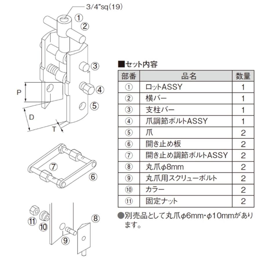KOTO HW-640 ユニバーサル ダブルホーシングナットレンチ 2トン~大型