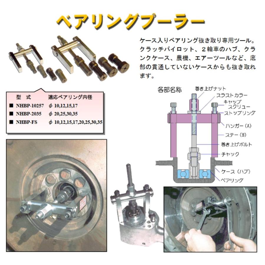 【中古】ハスコー NHBP-FS ベアリングプーラー【ハンズクラフト佐賀】 HASCO NHBP-FS ベアリングプーラー 新品 : CarParts SORA(適格請求書