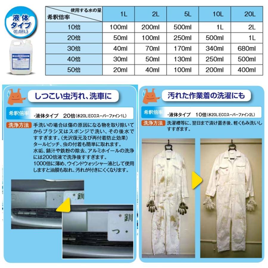 【数量限定特価！】E-SFL-2　ECOスーパーファイン　洗浄剤　液体タイプ　2L　新品｜sora-enterprise｜03