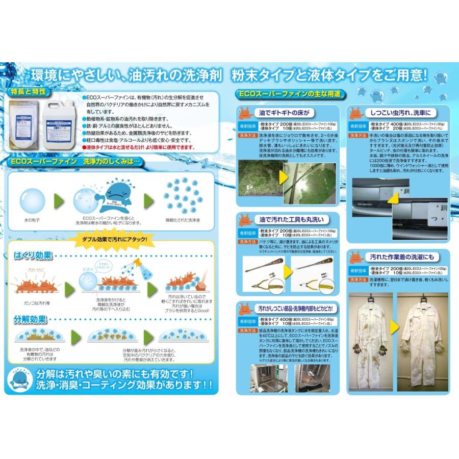 数量限定特価！】E-SFL-2 ECOスーパーファイン 洗浄剤 液体タイプ 2L