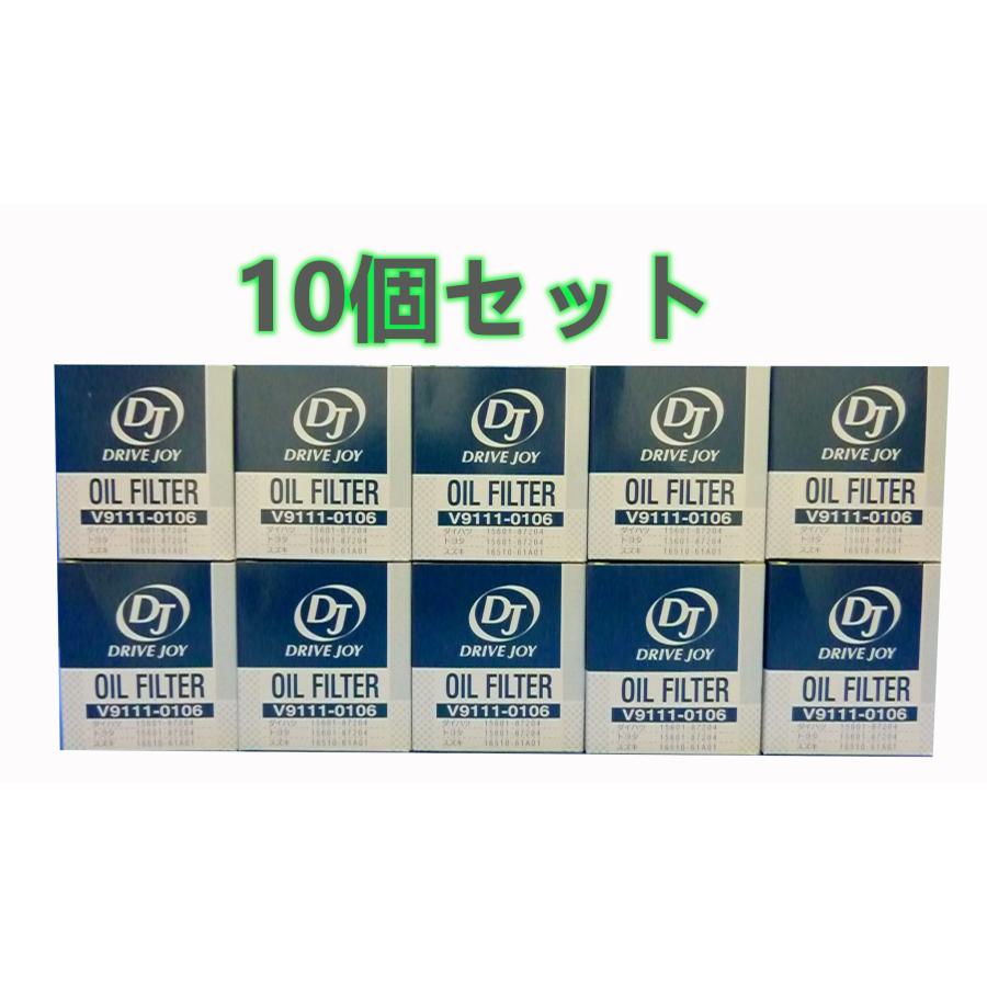 タクティー V9111-0106 x10 DRIVE JOY タクティ オイルフィルター 10