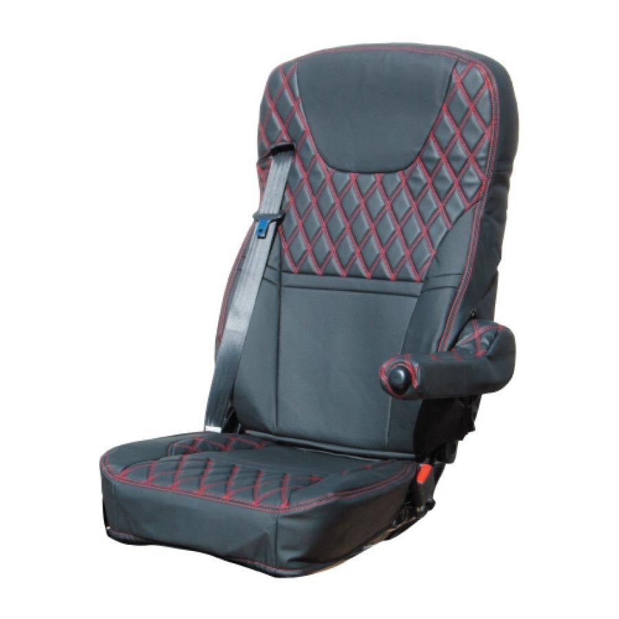 ジェットイノウエ トラック用品 車種専用シートカバー Combi コンビ フソウ 大型 17スーパーグレート用 H29 5 黒 赤糸 運転席のみ 新品 Carparts Sora 通販 Yahoo ショッピング