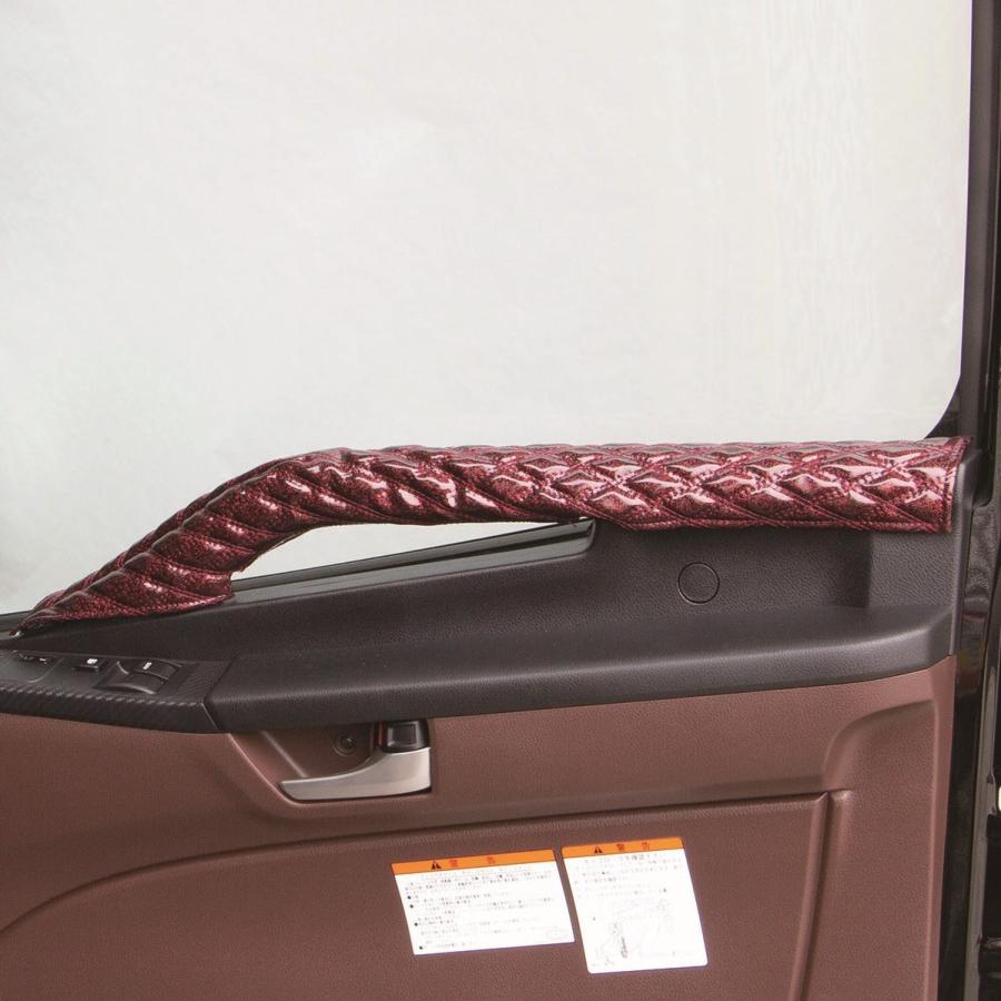 ジェットイノウエ トラック用品 ドアグリップカバー 日野 039 17プロフィア 039 17レンジャー ワインレッドメタリック 新品 いいスタイル