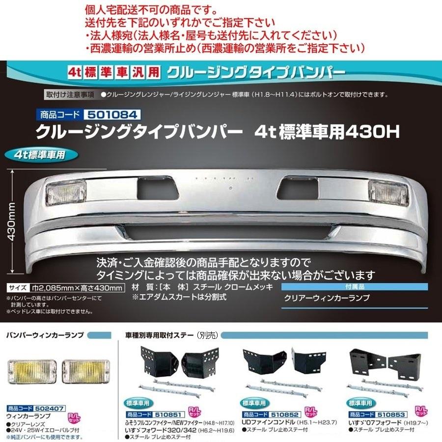 ジェットイノウエ 501084 メッキバンパー クルージングタイプバンパー 