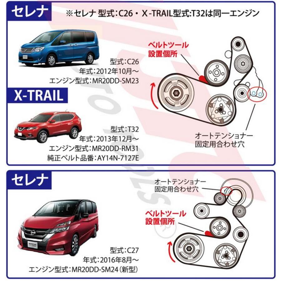 JTC JTC6601 日産S-ハイブリッド車対応ベルトテンショナーツール