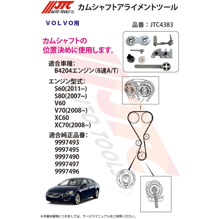 [メーカー直送] JTC ボルボ カムシャフトアライメントツール JTC4383の画像