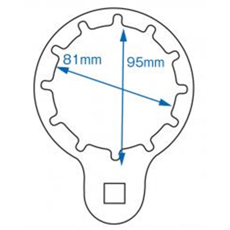 JTC [メーカー直送]フューエルフィルターレンチ UD用 JTC5476