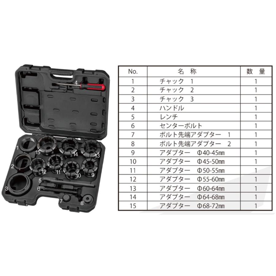 JTC 15pcs ホイールベアリングリムーバー JTC6891 メーカー直送 新品の画像