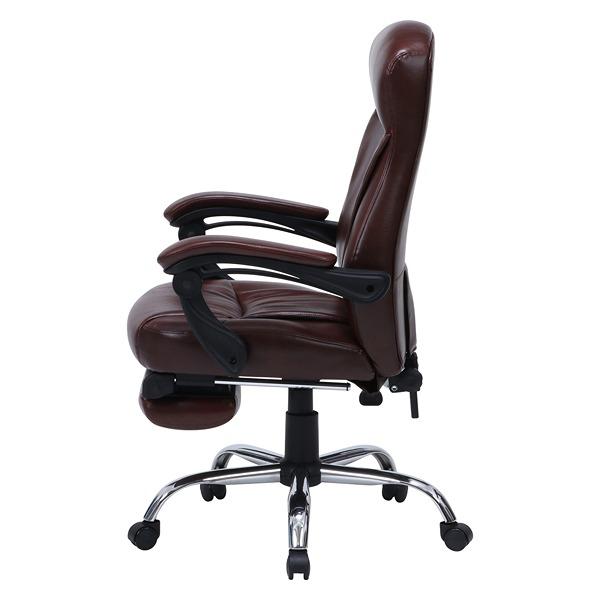 ゼクス リクライニングチェア ブラウン W695×D630×H1050〜1130 金属