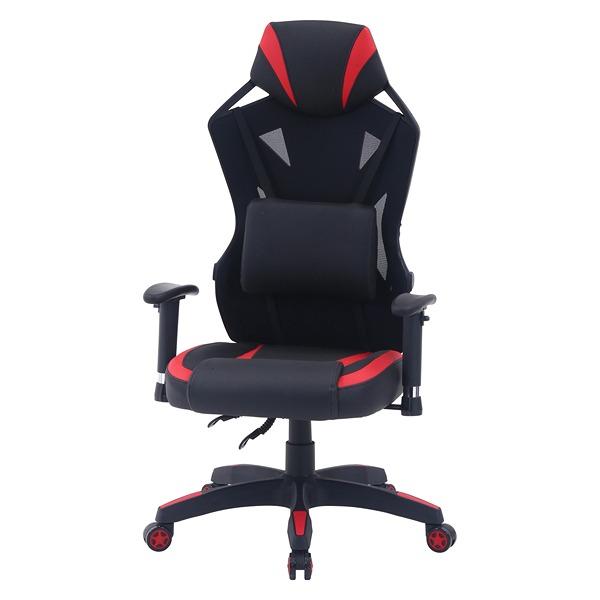 ◆未使用品◆ PLUS BJ チェア　レッド　高機能メッシュチェア　モダン PLUS NEXIS M01 メッシュチェア 肘なし ( プラス ネクシス オフィス