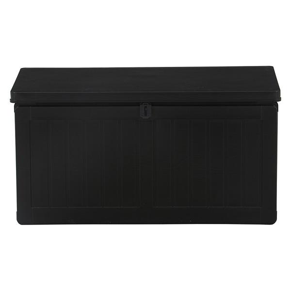 ベンチ 長椅子 台 収納BOXベンチ(38356) 190L ブラック W960×D460×H495 ベンチ ガーデン