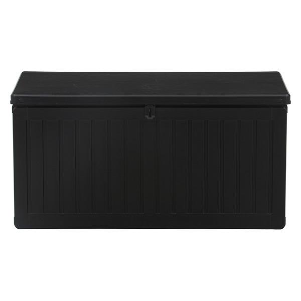 家具　インテリア　ケース　ボックス　蓋つき収納箱　ベンチボックス 収納BOXベンチ(38357) 270L ブラック W1090×D515×H550 ベンチ ガーデン