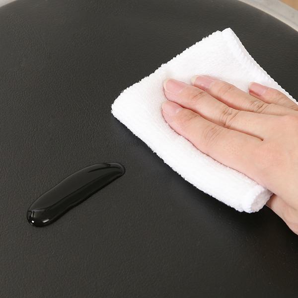 パイプスリムチェア ブラック 6個セット W300×D460×H770 金属 PVC 折りたたみ 背もたれ付 不二貿易 インテリア家具 法人様限定_3