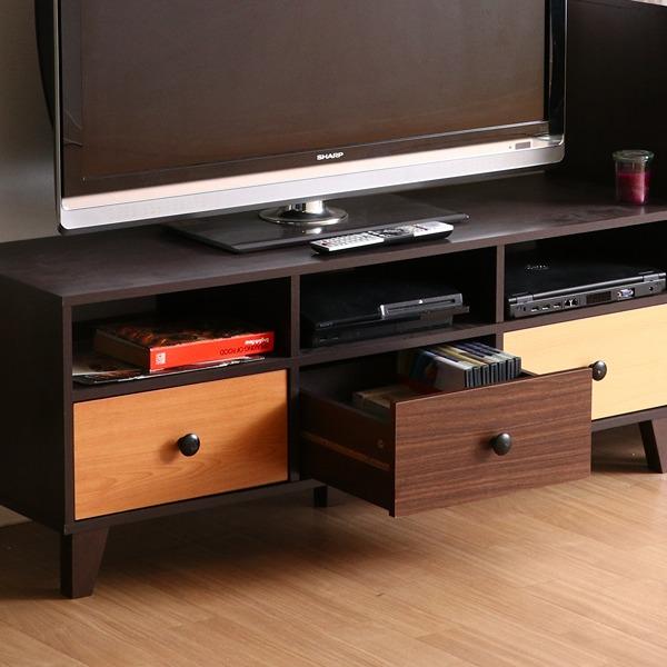ウッドグラデーション ワイドローボード W1180×D390×H450 テレビボード 