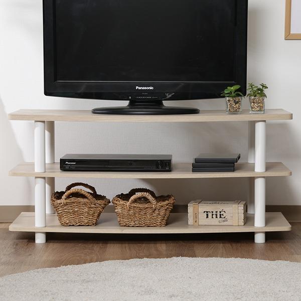TVラック 90 2台セット ホワイトウォッシュ W900×D400×H405 ラック