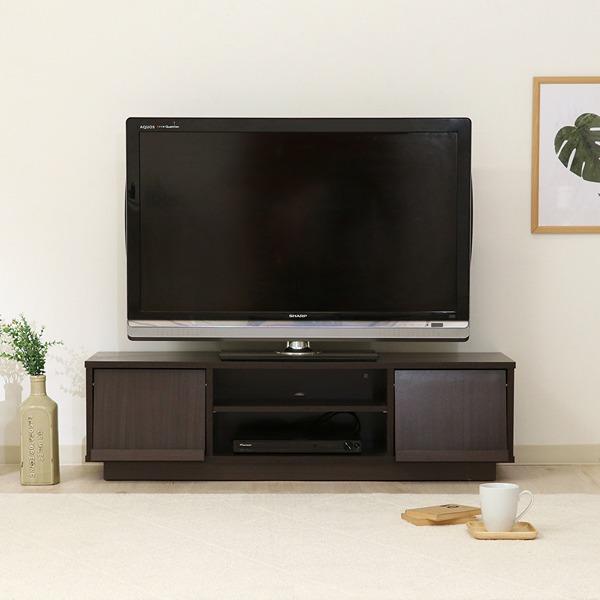 フラップTVボード ブラウン W1190×D380×H340 テレビボード テレビ台