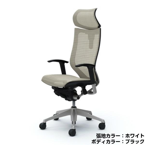 オフィスチェア オカムラ CP81C バロン アジャストアーム エクストラハイバック 可動ヘッドレスト 背座メッシュタイプ シルバー ハンガーなし ランバーなし｜sora-ichiban｜03