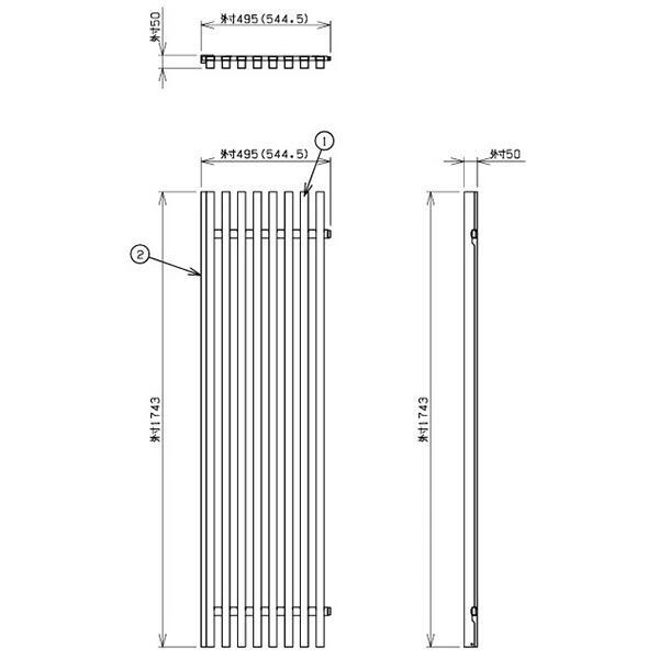 エンド コーナー 格子 H1800タイプ 右用 オプション品 収納 ラック GROW DRシリーズ ラックタイプ オフィス家具 日本製 車上渡し 単体使用不可 受注生産品_13