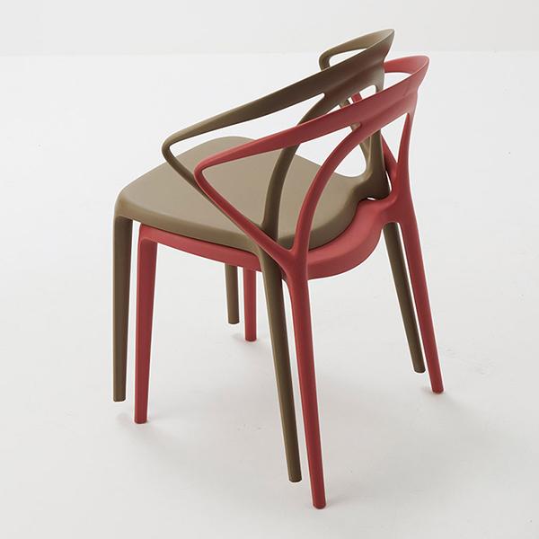 【訳あり未使用品】CHERRY エルパソ ダイニングチェア レッド 2脚セット② チェア エルパソ cherry 桜屋工業 ロビー 待合 椅子 オフィス 会社
