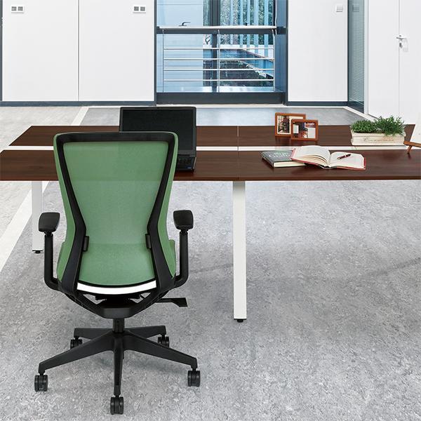 オフィスチェア メッシュ 可動肘付き W645×D625×H1000〜1060 メッシュ