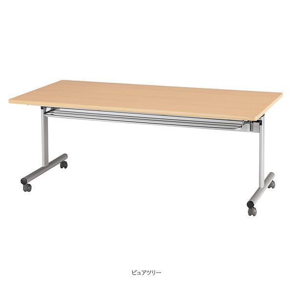 ミーティングテーブル 幅1800×奥行900×高さ700mm 棚付 キャスター付
