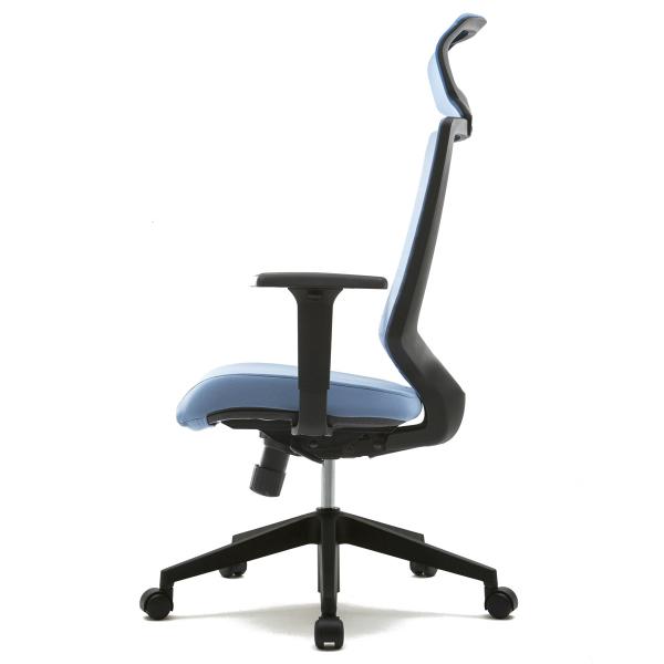 FURSYS T30チェア 可動肘 ヘッドレスト付き ブルー FHTN302RF009 アールエフヤマカワ RFyamakawa 昇降 キャスター付き 高機能 回転椅子 事務椅子 オフィス家具_2