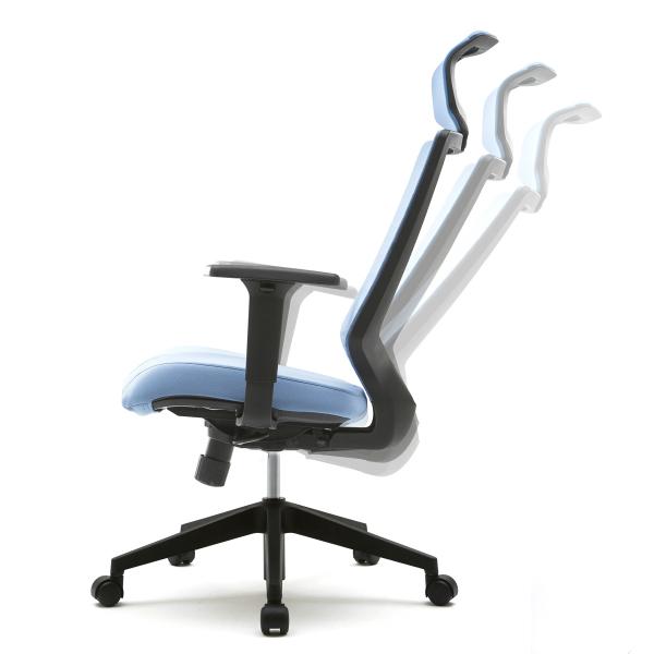 FURSYS T30チェア 可動肘 ヘッドレスト付き ブルー FHTN302RF009 アールエフヤマカワ RFyamakawa 昇降 キャスター付き 高機能 回転椅子 事務椅子 オフィス家具_3