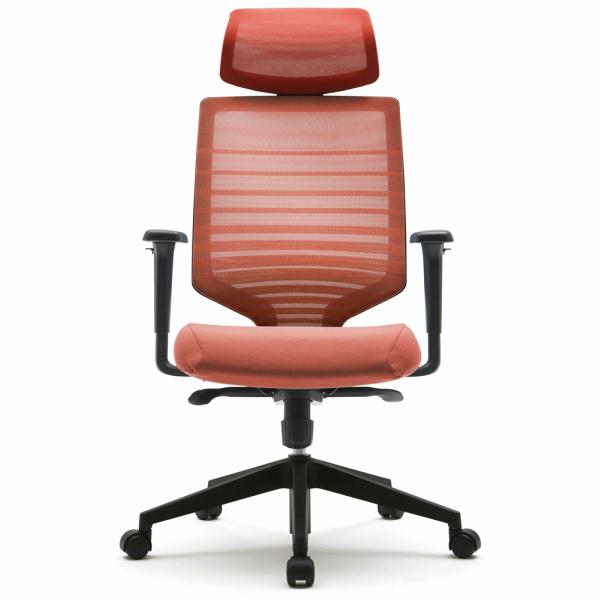 大幅にプライスダウンFURSYS T30チェア 可動肘 アールエフヤマカワ ヘッドレスト付き オフィス家具 キャスター付き 昇降 RFyamakawa  オレンジ FHTN302RF020 事務椅子 高機能 回転椅子 オフィスチェア