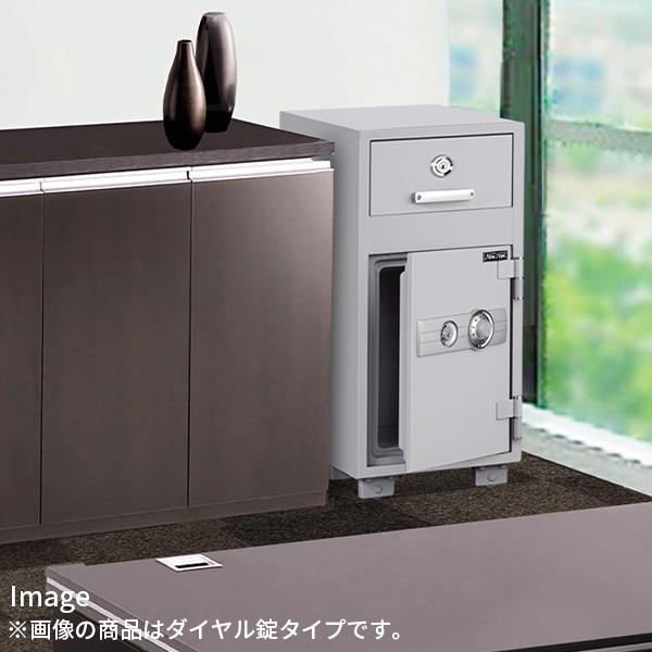投入式 金庫 耐火金庫 ダイヤル+キー式 ダイヤル錠 90kg 投入金庫 耐火