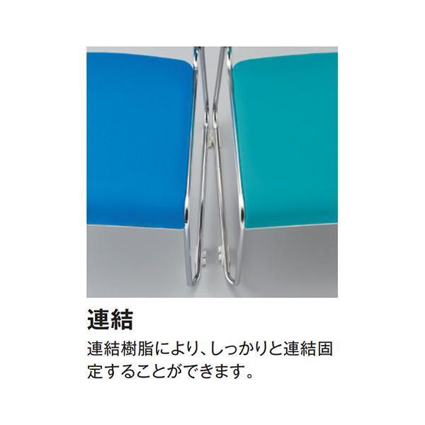 ミーティングチェア ビニールレザー 抗菌 防汚 塗装脚 1脚 会議椅子 スタッキングチェア オフィス家具 藤沢工業 TOKIO 日本製の画像