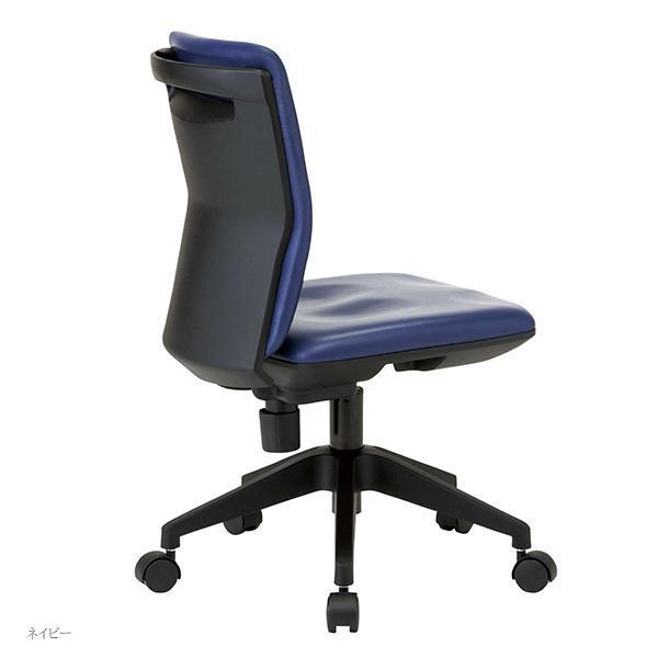 オフィスチェア レザー張り 体圧分布 W546×D539×H780〜860 ワーク