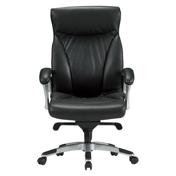 オフィスチェア 本革 肘付き W678×D690×H1170〜1230 マネージャーチェア 会議用チェア エグゼクティブチェア 回転椅子 オフィス家具 会社 施設 藤沢工業 TOKIOの画像