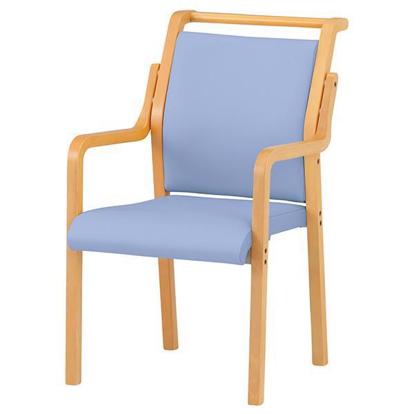 ヴィンテージ】✴︎木製とビニールの手作りチェアー✴︎ 爽やか