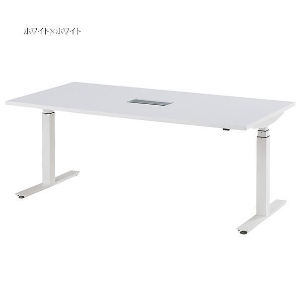土日限定価格⭐︎昇降式テーブル　脚のみ　白 電動昇降テーブル W1800×D900×H650〜1250 オフィスデスク 電動式 昇降