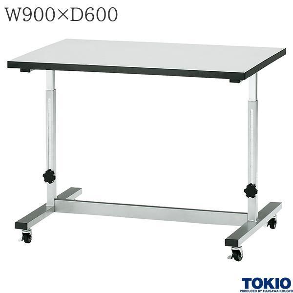 ワークテーブル 幅900×奥行600×高さ700〜1000mm ニューグレー 作業台