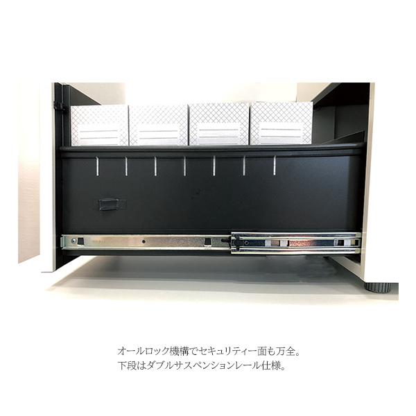オフィスデスク 幅1000mm  ニューグレー 1000 片袖机 事務机 3段 鍵付き 1000×700mm スチールデスク 片袖デスク デスク 事務デスク_2